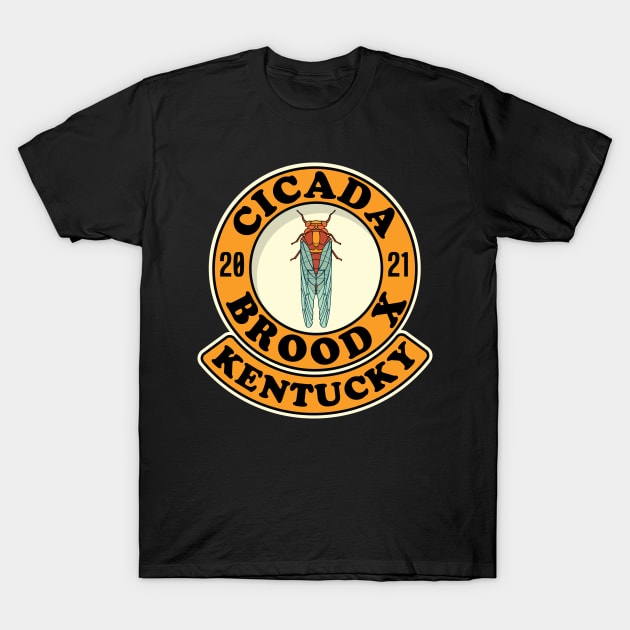 Cicada 2021 Brood X Kentucky KY T-Shirt by Huhnerdieb Apparel